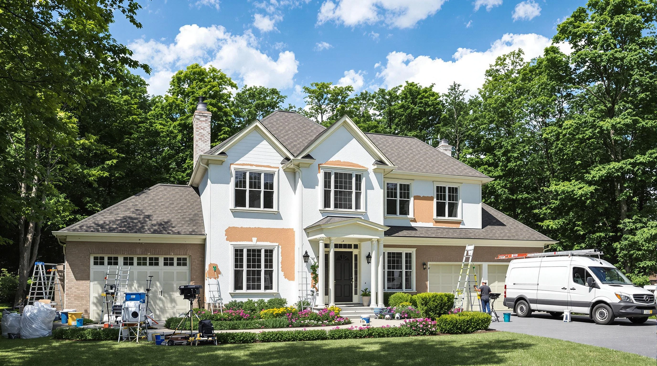 Cleveland Heights House Painters painting crew in Coventry Village, Cleveland Heights, OH
