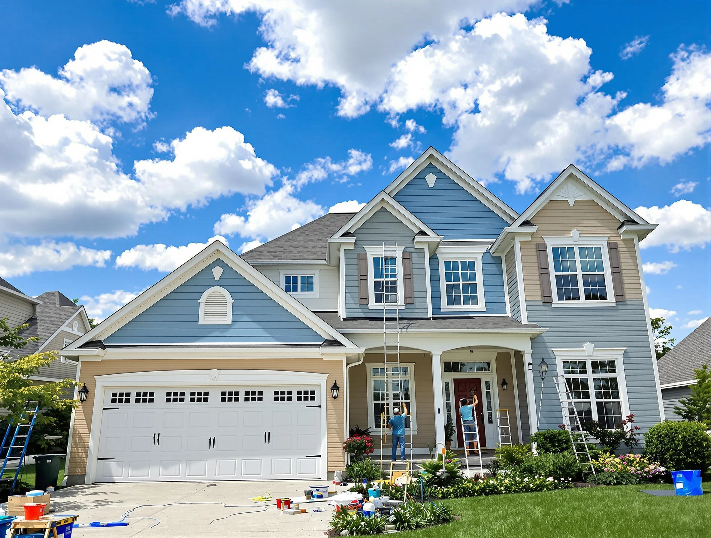 Professional house painting by Cleveland Heights House Painters experts in Cleveland Heights, OH